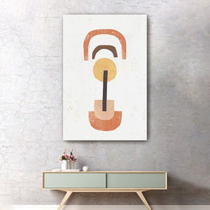 HomeRoots Abstract Shapes in Balance Stretched Canvas Print - Modern Art for Contemporary Home Décor 24"x36" 398964