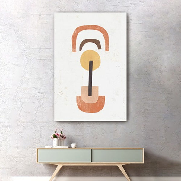 HomeRoots Abstract Shapes in Balance Stretched Canvas Print - Modern Art for Contemporary Home Décor 24"x36" 398964