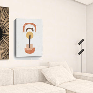 HomeRoots Abstract Shapes in Balance Stretched Canvas Print - Modern Art for Contemporary Home Décor 24"x36" 398964