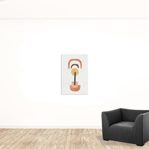 HomeRoots Abstract Shapes in Balance Stretched Canvas Print - Modern Art for Contemporary Home Décor 24"x36" 398964