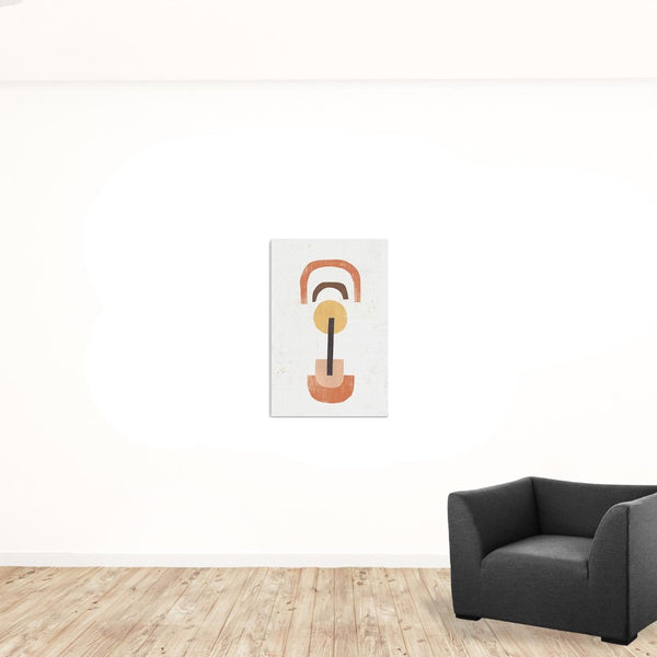 HomeRoots Abstract Shapes in Balance Stretched Canvas Print - Modern Art for Contemporary Home Décor 24"x36" 398964