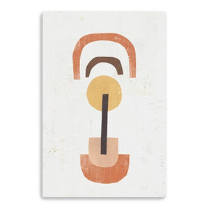 HomeRoots Abstract Shapes in Balance Stretched Canvas Print - Modern Art for Contemporary Home Décor 32"x48" 398965