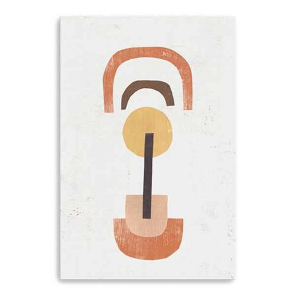 HomeRoots Abstract Shapes in Balance Stretched Canvas Print - Modern Art for Contemporary Home Décor 32"x48" 398965