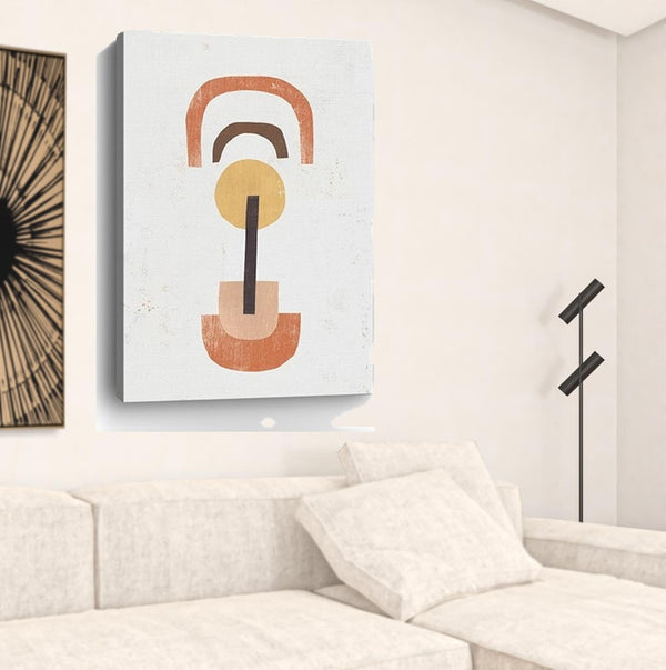 HomeRoots Abstract Shapes in Balance Stretched Canvas Print - Modern Art for Contemporary Home Décor 32"x48" 398965