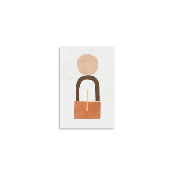 HomeRoots Abstract Orange Shapes Canvas Art – Modern Minimalist Wall Décor for Living Spaces & Offices 24"x36" 398967