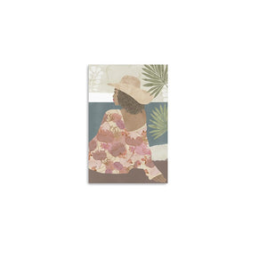 Homeroots Bohemian Terracotta Lady Unframed Print Wall Art  Polyester 398995