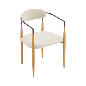 English Elm Christopher Knight Home® - Dining Arm Chairs Set Of 2 - Modern Upholstered Design With Iron Frame For Elegant Dining Comfort N771P232981K