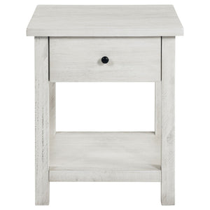 English Elm Castleton Farmhouse 2 Piece Living Room Set with Shelf Storage and Drawer B062S01717