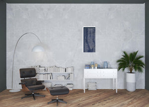 HomeRoots 24" Indigo and White Aerial New York Map Canvas Art - Bold Modern Decor for Home and Office Spaces 24"x36" 399005