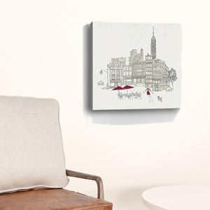 Homeroots Nyc Cafline Work Unframed Print Wall Art  Polyester 399007