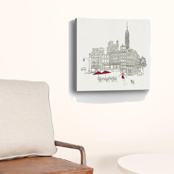 Homeroots Nyc Cafline Work Unframed Print Wall Art  Polyester 399007