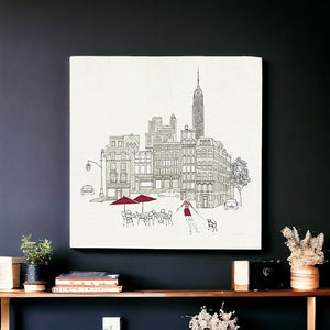 Homeroots Nyc Cafline Work Unframed Print Wall Art  Polyester 399007