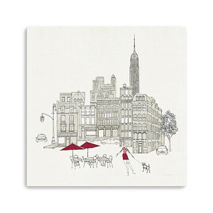 Homeroots Nyc Cafline Work Unframed Print Wall Art  Polyester 399008