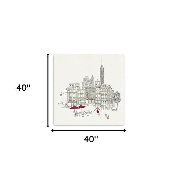 Homeroots Nyc Cafline Work Unframed Print Wall Art  Polyester 399009