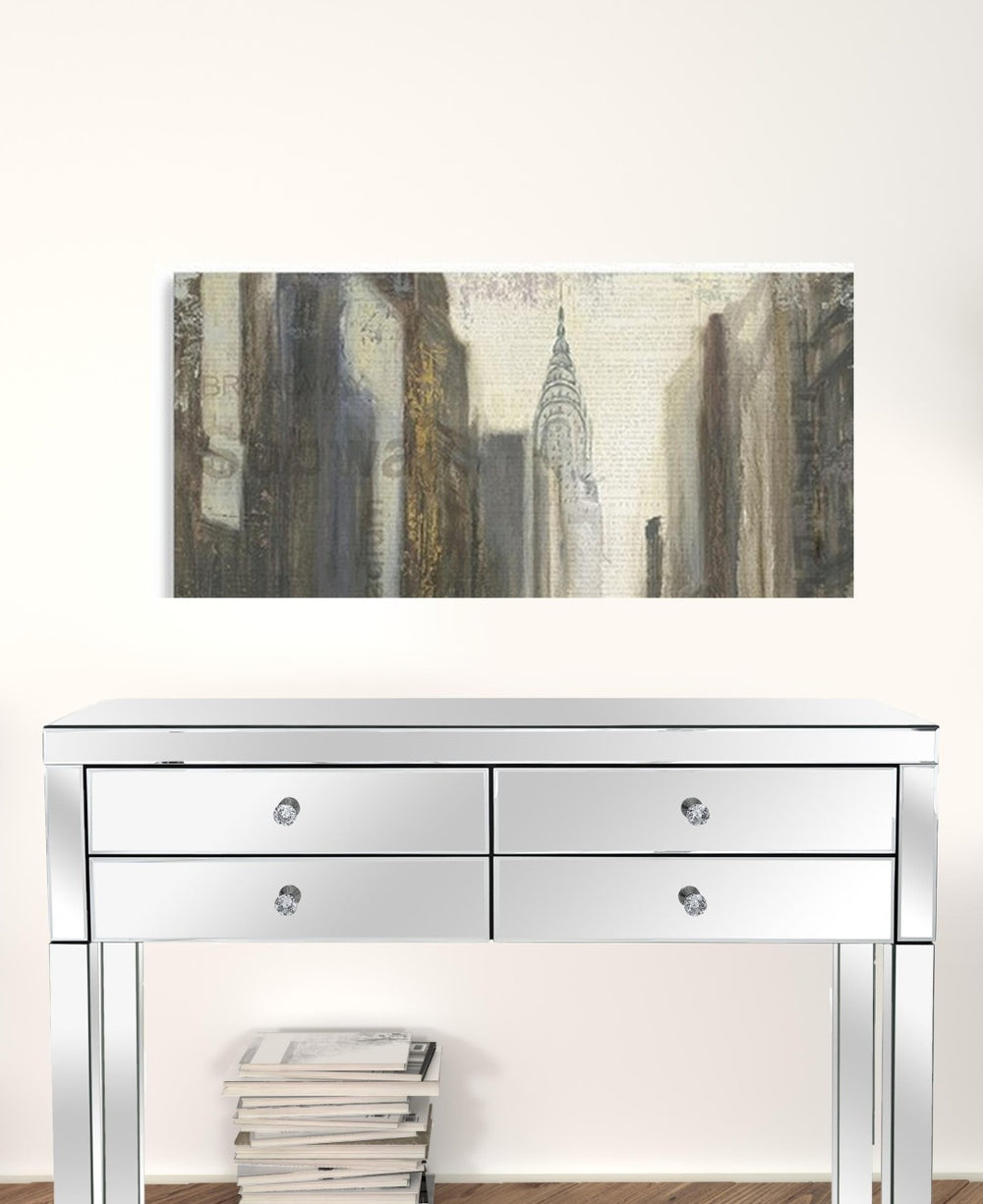 HomeRoots Nyc Urban Street Scene Canvas Print - Vibrant Wall Art for Contemporary Home Décor & Offices 24"x36" 399011