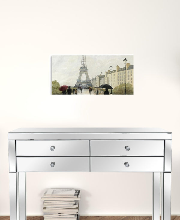 HomeRoots Parisian Rainy Day Canvas Print – Chic Wall Art with Timeless Charm for Stylish Home Décor 16"x24" 399016