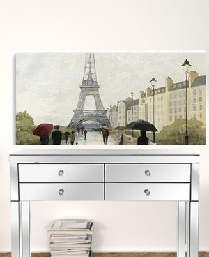 HomeRoots Parisian Rainy Day Canvas Print – Chic Wall Art with Timeless Charm for Stylish Home Décor 32"x48" 399018