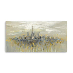 HomeRoots Artistic Manhattan Skyline Canvas Print - Modern Wall Art for Contemporary Home Decor & Offices 30"x60" 399032