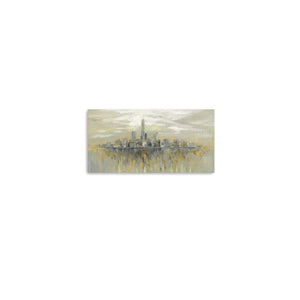 HomeRoots Artistic Manhattan Skyline Canvas Print - Modern Wall Art for Contemporary Home Decor & Offices 30"x60" 399032