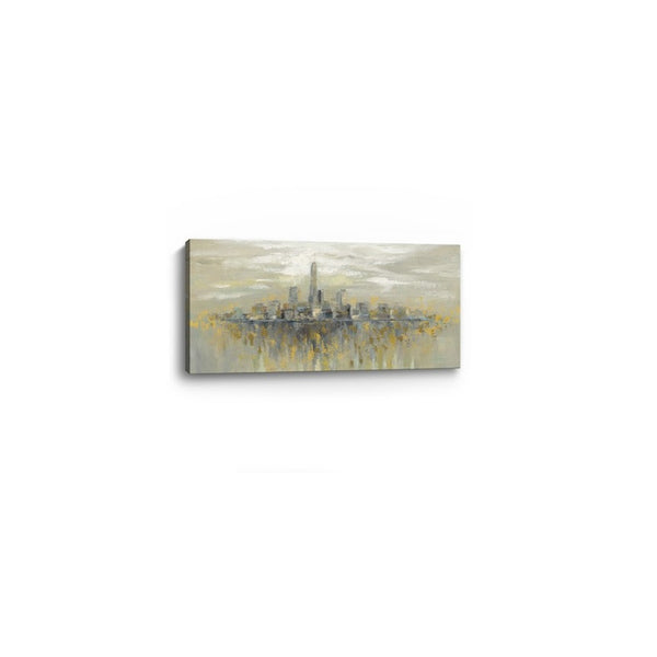 HomeRoots Artistic Manhattan Skyline Canvas Print - Modern Wall Art for Contemporary Home Decor & Offices 30"x60" 399032