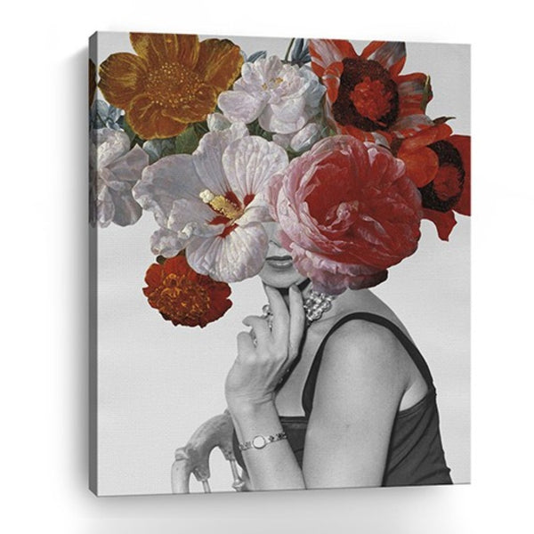 HomeRoots Modern Glamorous Garden Party Canvas Print Wall Art – Stunning Decor for Elegant Home Spaces 24"x30" 399041