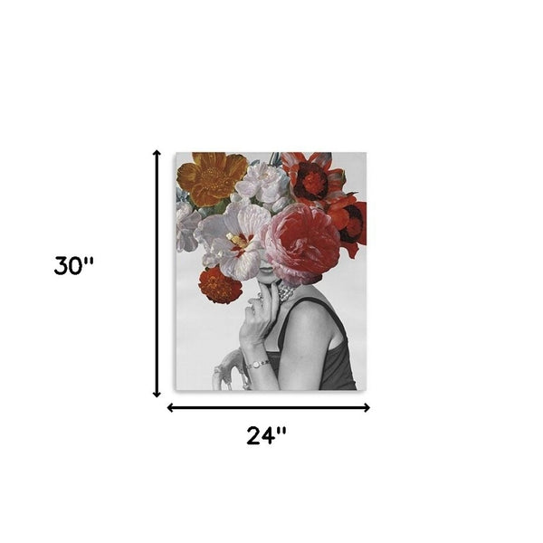 HomeRoots Modern Glamorous Garden Party Canvas Print Wall Art – Stunning Decor for Elegant Home Spaces 24"x30" 399041
