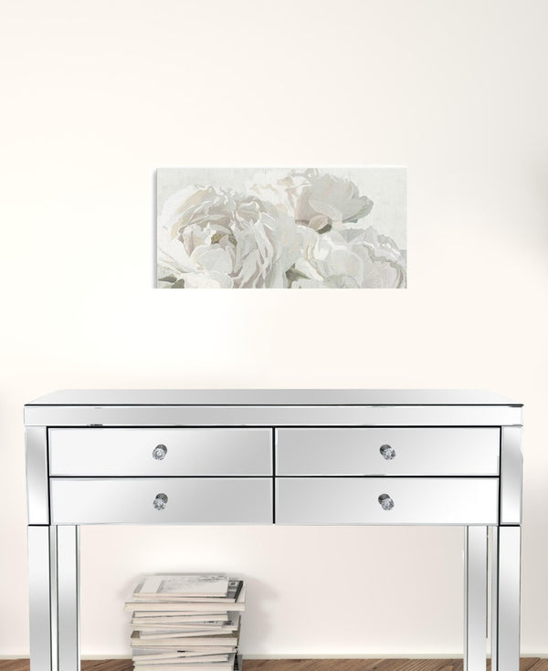 HomeRoots Neutral Flowers In Bloom Canvas Print - Elegant Unframed Wall Art for Modern Home Décor 16"x24" 399048
