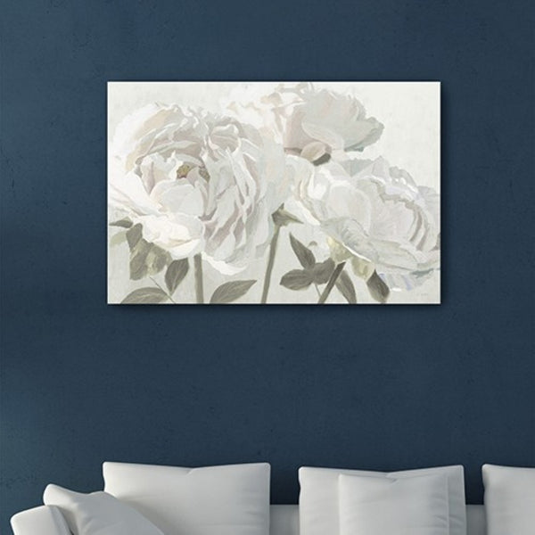HomeRoots Neutral Flowers In Bloom Canvas Print - Elegant Unframed Wall Art for Modern Home Décor 24"x36" 399049
