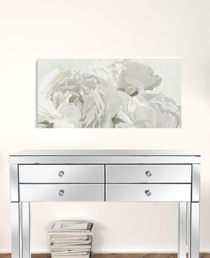 HomeRoots Neutral Flowers In Bloom Canvas Print - Elegant Unframed Wall Art for Modern Home Décor 24"x36" 399049