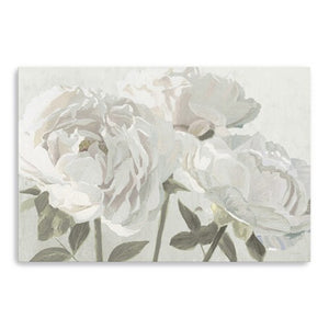 HomeRoots Neutral Flowers In Bloom Canvas Print - Elegant Unframed Wall Art for Modern Home Décor 32"x48" 399050