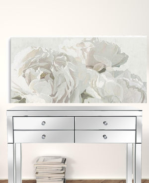 HomeRoots Neutral Flowers In Bloom Canvas Print - Elegant Unframed Wall Art for Modern Home Décor 32"x48" 399050