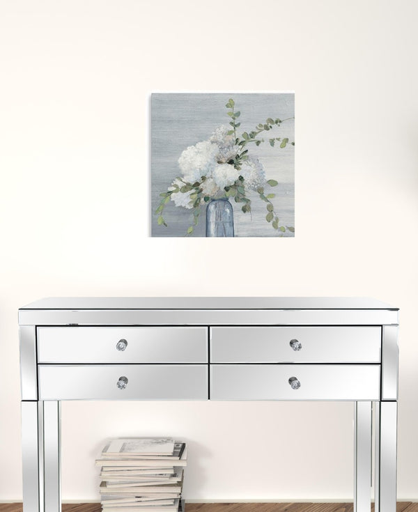 HomeRoots Sweet Serene Flower Bouquet Canvas Art - Gallery-Wrapped Wall Décor for Modern & Classic Spaces 20"x20" 399051