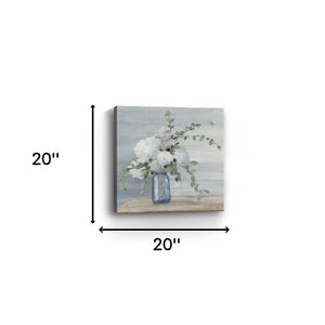 HomeRoots Sweet Serene Flower Bouquet Canvas Art - Gallery-Wrapped Wall Décor for Modern & Classic Spaces 20"x20" 399051