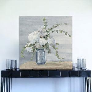 HomeRoots Sweet Serene Flower Bouquet Canvas Art - Gallery-Wrapped Wall Décor for Modern & Classic Spaces 20"x20" 399051