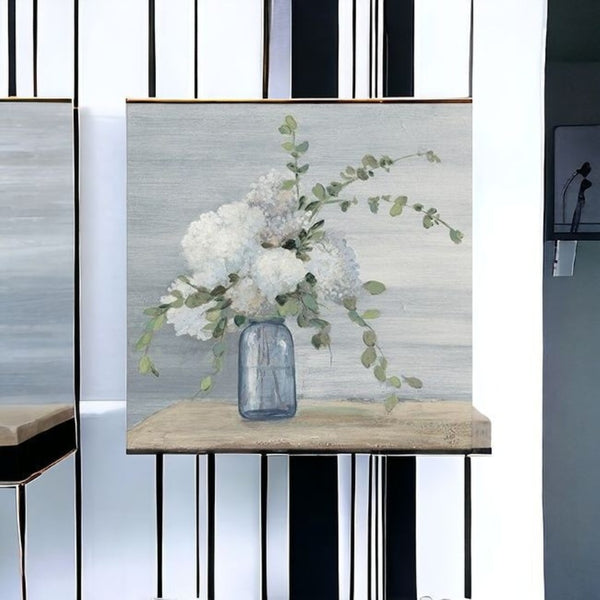 HomeRoots Sweet Serene Flower Bouquet Canvas Art - Gallery-Wrapped Wall Décor for Modern & Classic Spaces 20"x20" 399051