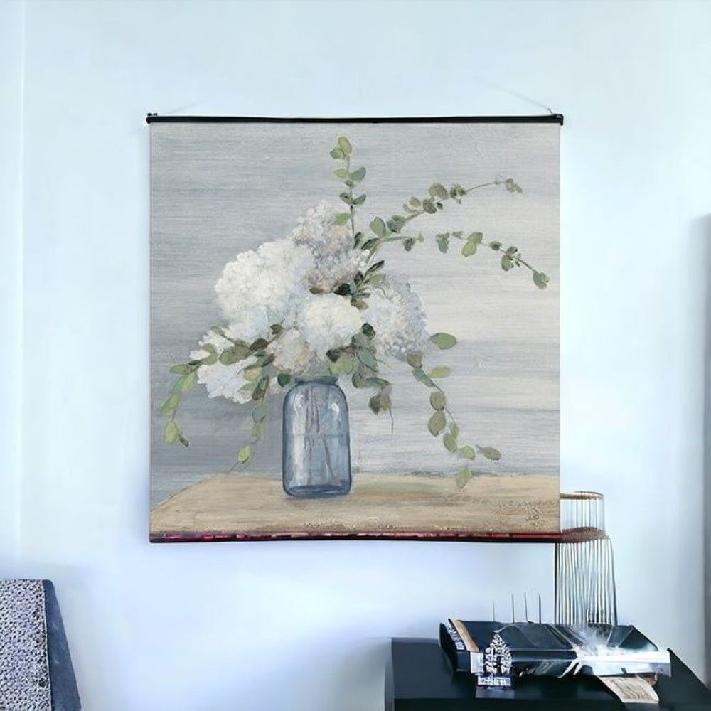 HomeRoots Sweet Serene Flower Bouquet Canvas Art - Gallery-Wrapped Wall Décor for Modern & Classic Spaces 30"x30" 399052