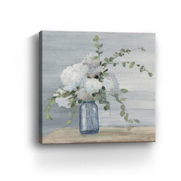 HomeRoots Sweet Serene Flower Bouquet Canvas Art - Gallery-Wrapped Wall Décor for Modern & Classic Spaces 30"x30" 399052