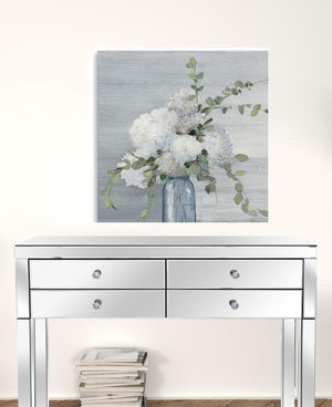 HomeRoots Sweet Serene Flower Bouquet Canvas Art - Gallery-Wrapped Wall Décor for Modern & Classic Spaces 30"x30" 399052