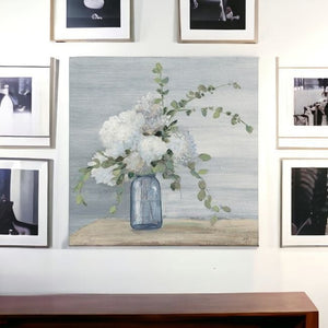 HomeRoots Sweet Serene Flower Bouquet Canvas Art - Gallery-Wrapped Wall Décor for Modern & Classic Spaces 30"x30" 399052