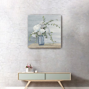 HomeRoots Sweet Serene Flower Bouquet Canvas Art - Gallery-Wrapped Wall Décor for Modern & Classic Spaces 40"x40" 399053
