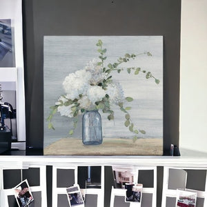 HomeRoots Sweet Serene Flower Bouquet Canvas Art - Gallery-Wrapped Wall Décor for Modern & Classic Spaces 40"x40" 399053