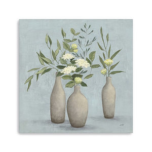 Homeroots Bohemian Flowers In Ceramic Vases Unframed Print Wall Art  Polyester 399066