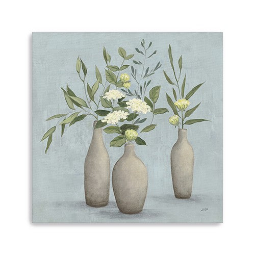 Homeroots Bohemian Flowers In Ceramic Vases Unframed Print Wall Art  Polyester 399068