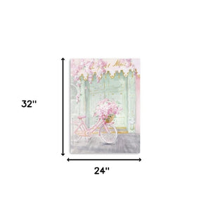 HomeRoots Pretty Pastel Pink Paris Canvas Print - Chic Wall Art for Modern Spaces with Timeless Elegance 24"x32" 399107