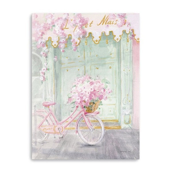 HomeRoots Pretty Pastel Pink Paris Canvas Print - Chic Wall Art for Modern Spaces with Timeless Elegance 30"x40" 399108