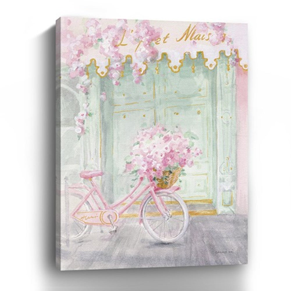 HomeRoots Pretty Pastel Pink Paris Canvas Print - Chic Wall Art for Modern Spaces with Timeless Elegance 30"x40" 399108