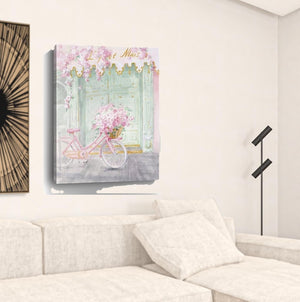 HomeRoots Pretty Pastel Pink Paris Canvas Print - Chic Wall Art for Modern Spaces with Timeless Elegance 30"x40" 399108