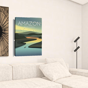 HomeRoots 24" South American Amazon Canvas Wall Art - Vibrant, Museum-Quality Print for Stunning Home Decor 24"x36" 399113