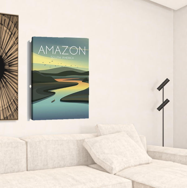HomeRoots 24" South American Amazon Canvas Wall Art - Vibrant, Museum-Quality Print for Stunning Home Decor 24"x36" 399113