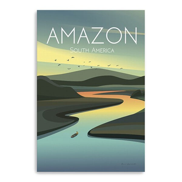 HomeRoots 24" South American Amazon Canvas Wall Art - Vibrant, Museum-Quality Print for Stunning Home Decor 32"x48" 399114